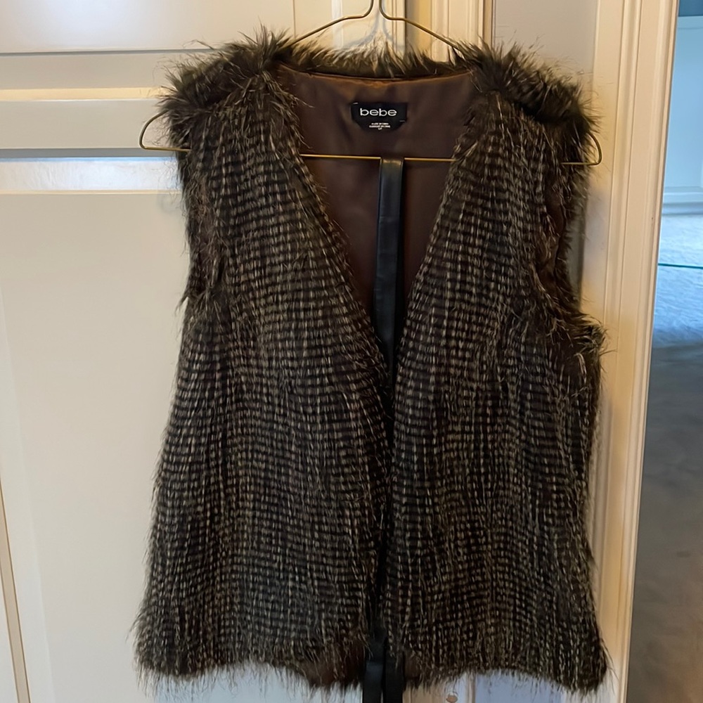 Bebe faux fur vest